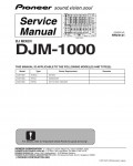 Сервисная инструкция Pioneer DJM-1000