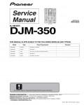 Сервисная инструкция Pioneer DJM-350