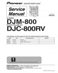 Сервисная инструкция Pioneer DJM-800