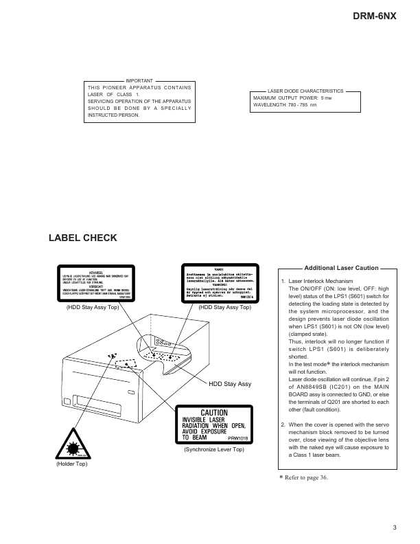 Сервисная инструкция Pioneer DRM-6NX