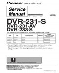 Сервисная инструкция Pioneer DVR-231, DVR-233