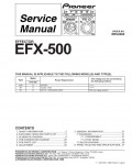 Сервисная инструкция Pioneer EFX-500