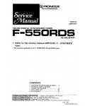 Сервисная инструкция PIONEER F-550RDS, ARP2307