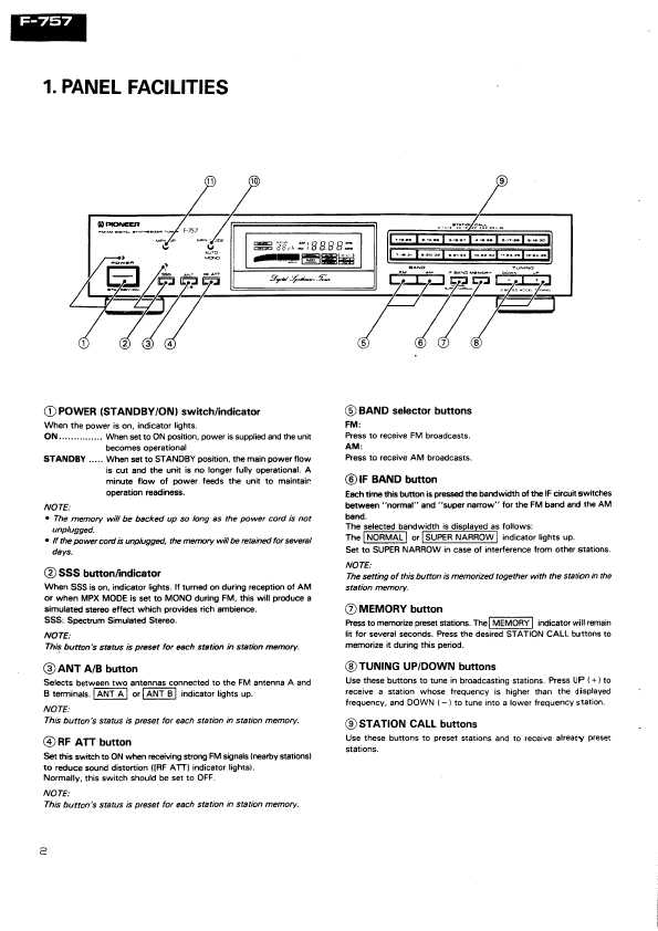 Сервисная инструкция Pioneer F-757