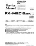 Сервисная инструкция Pioneer FX-M2016