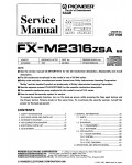 Сервисная инструкция Pioneer FX-M2316