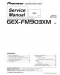 Сервисная инструкция Pioneer GEX-FM903XM