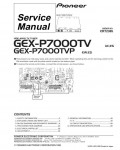 Сервисная инструкция Pioneer GEX-P7000TV, GEX-P7000TVP