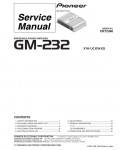 Сервисная инструкция Pioneer GM-232