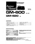 Сервисная инструкция Pioneer GM-600, GM-620