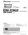 Сервисная инструкция Pioneer GM-X262, GM-X362