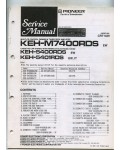 Сервисная инструкция Pioneer KEH-5400RDS, KEH-5401RDS, KEH-M7400RDS