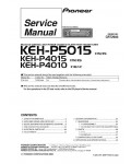 Сервисная инструкция Pioneer KEH-P4010, KEH-P4015, KEH-P5015
