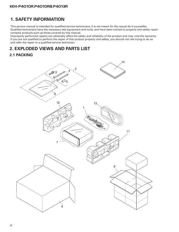 Сервисная инструкция Pioneer KEH-P4010R, KEH-P4010RB, KEH-P4013R