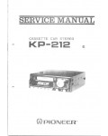 Сервисная инструкция Pioneer KP-212