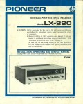 Сервисная инструкция Pioneer LX-880