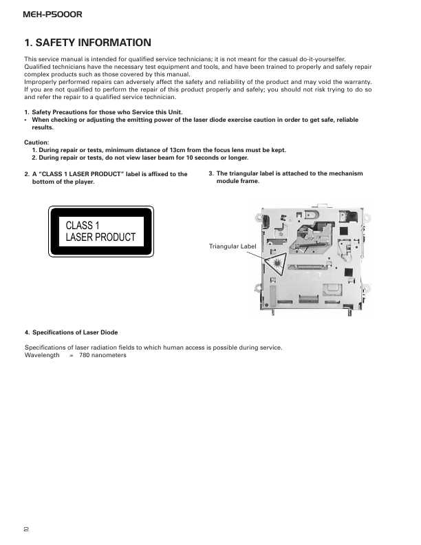 Сервисная инструкция Pioneer MEH-P5000R