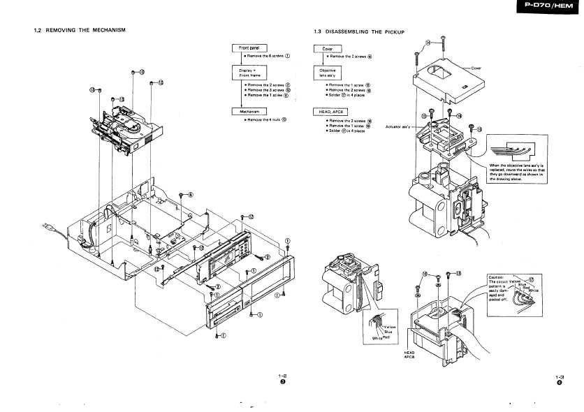 Сервисная инструкция Pioneer P-D70