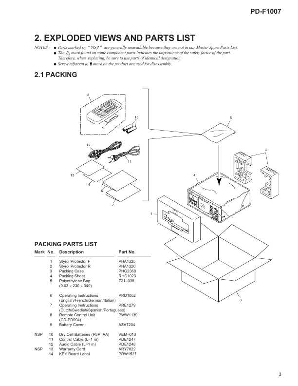 Сервисная инструкция Pioneer PD-F1007