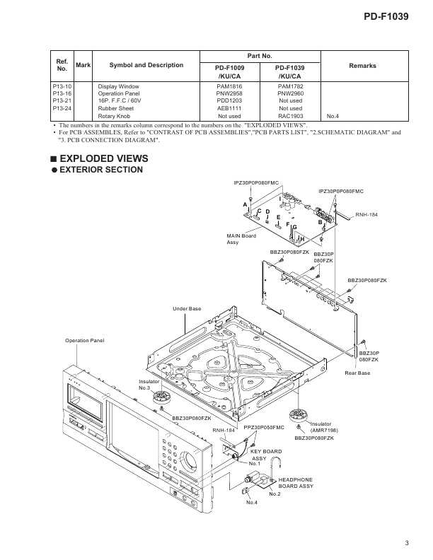 Сервисная инструкция Pioneer PD-F1039