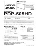 Сервисная инструкция Pioneer PDP-505HD