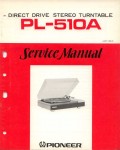 Сервисная инструкция Pioneer PL-510A