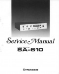 Сервисная инструкция Pioneer SA-610