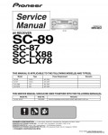 Сервисная инструкция PIONEER SC-87, 89, LX78, LX88, RRV4551