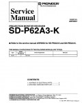 Сервисная инструкция Pioneer SD-P62A3-K
