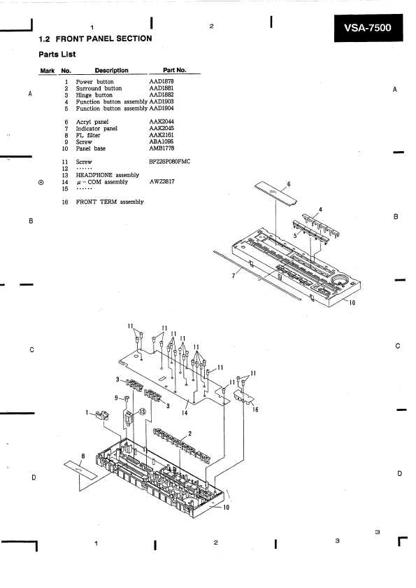 Сервисная инструкция Pioneer VSA-7500