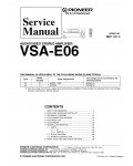 Сервисная инструкция Pioneer VSA-E06