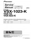 Сервисная инструкция PIONEER VSX-1023, 823, 43, RRV4419