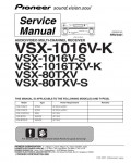 Сервисная инструкция Pioneer VSX-80TXV, VSX-1016TXV, VSX-1016V