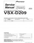 Сервисная инструкция Pioneer VSX-D209