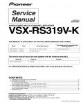 Сервисная инструкция Pioneer VSX-RS319V K