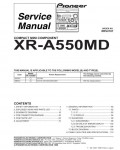 Сервисная инструкция Pioneer XR-A550MD