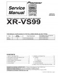 Сервисная инструкция Pioneer XR-VS99