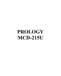 Сервисная инструкция Prology MCD-215U
