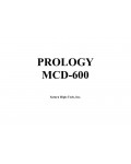 Сервисная инструкция Prology MCD-600