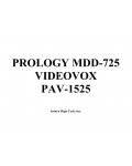 Сервисная инструкция Prology MDD-725