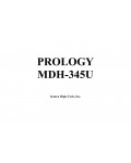 Сервисная инструкция Prology MDH-345U