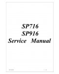 Сервисная инструкция Proview SP716, SP916