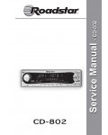 Сервисная инструкция Roadstar CD-802