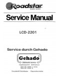Сервисная инструкция Roadstar LCD-2201