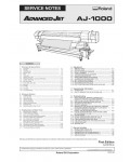 Сервисная инструкция Roland AJ-1000 ADVANCED JET
