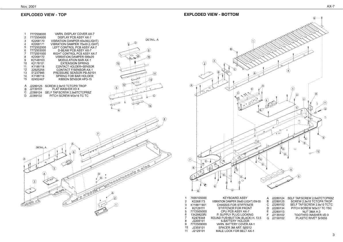 Сервисная инструкция Roland AX-7