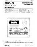 Сервисная инструкция Roland DR-3