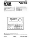 Сервисная инструкция Roland DR-670