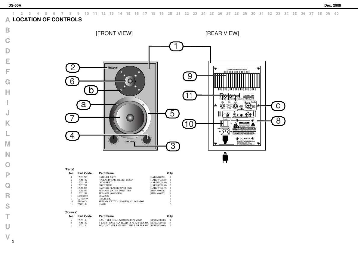 Сервисная инструкция Roland DS-50A