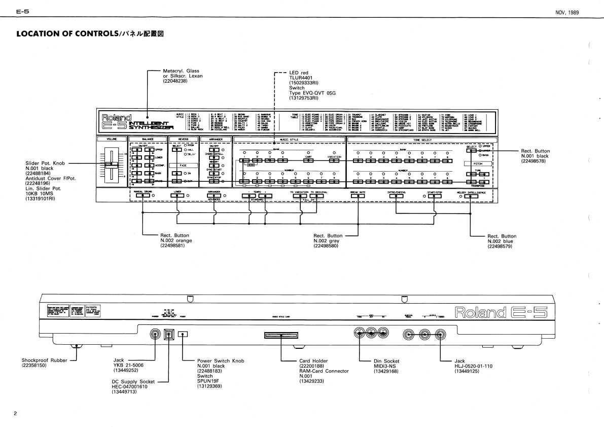 Сервисная инструкция Roland E-5